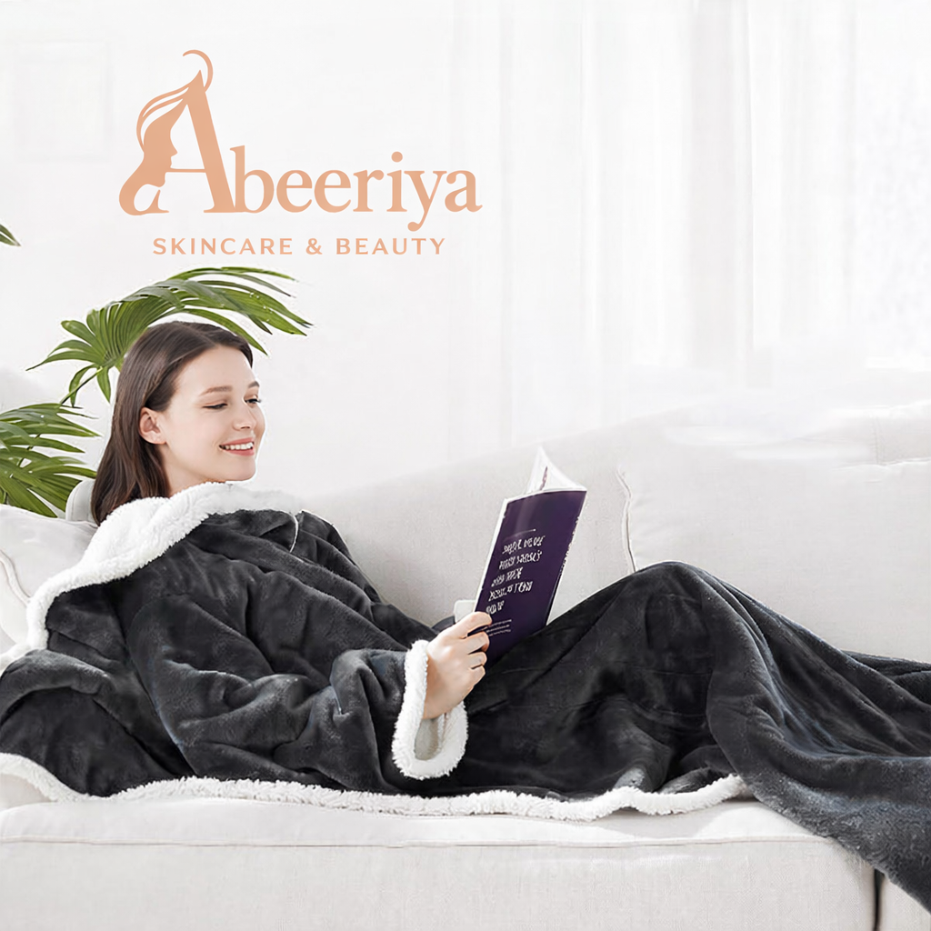 Flannel wearable heating blanket