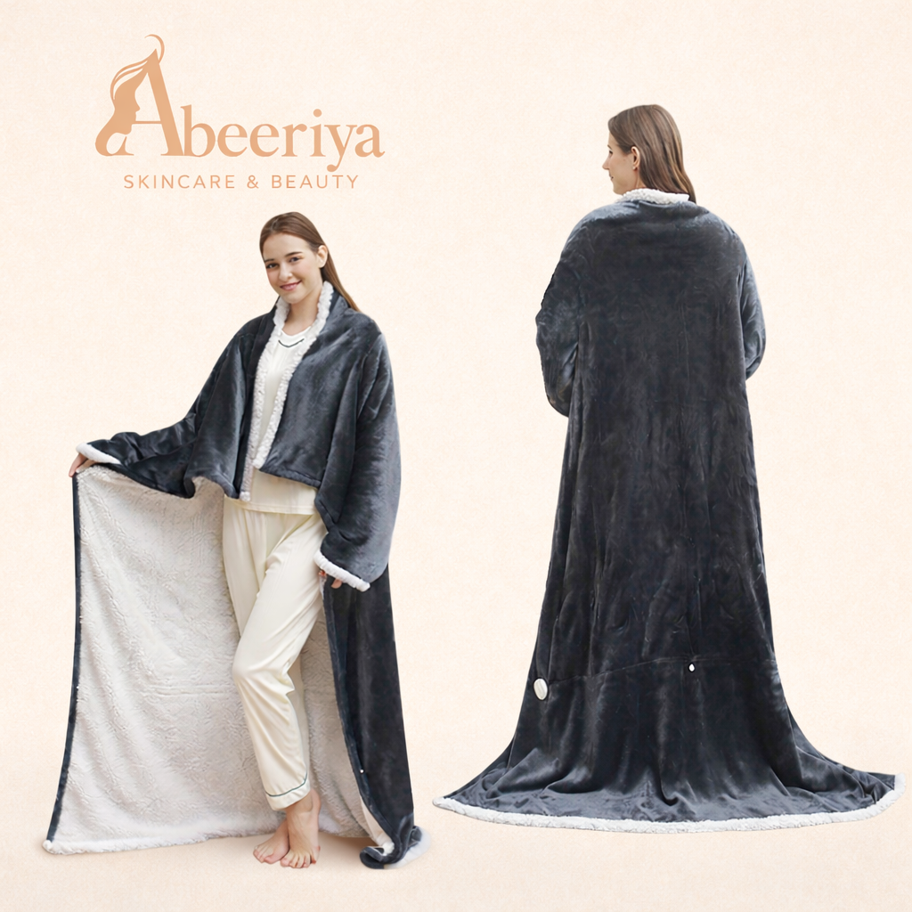 Flannel wearable heating blanket