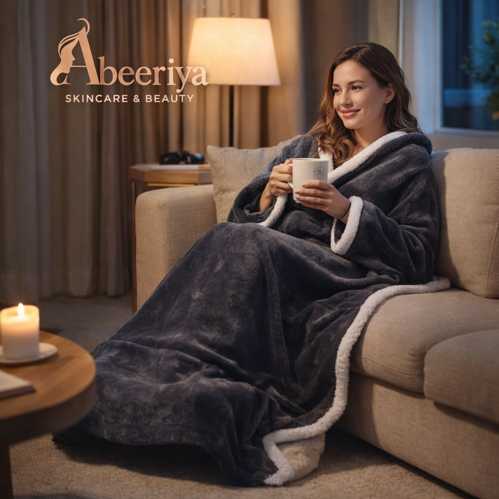 Flannel wearable heating blanket